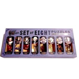 Set of Eight Great Minds Puzzles NWT